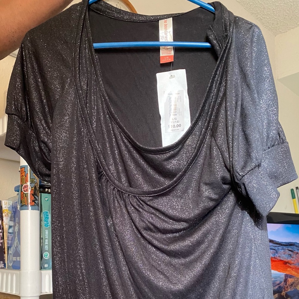 No Boundaries Sparkle 2fer Top